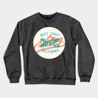 West Coast Surfing California Crewneck Sweatshirt